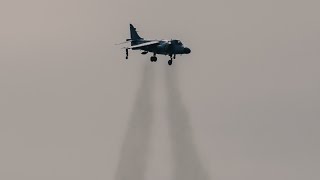 Harrier Jet Hovering Maneuvers Canadian International Airshow in Toronto [upl. by Namaan]