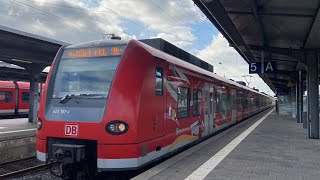 425 261 „20 Jahre SBahn RheinNeckar“ auf dem SE14 in FrankfurtHöchst [upl. by Pantia330]