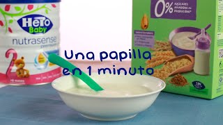 Cómo preparar una papilla de cereales en plato  Hero Baby [upl. by Goldi205]