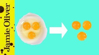 How To Separate An Egg  Jamie’s 1 Minute Tips [upl. by Blaire]