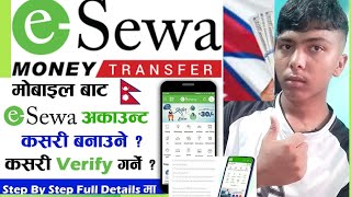 esewa account kasari banauneHow to create and verify esewa account [upl. by Richela430]