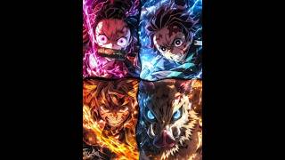 Team Tanjiro Editz 🥰  Demon Slayer 🔥  anime viral demonslayer [upl. by Ycnay]