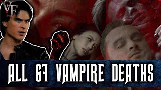 EVERY SINGLE VAMPIRE DEATH From The Vampire Diaries [upl. by Storfer920]