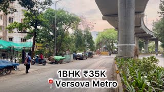 1BHK ₹35K Versova Metro Seven Bungalows Andheri Newly renovated 1BHK on rent [upl. by Powe]