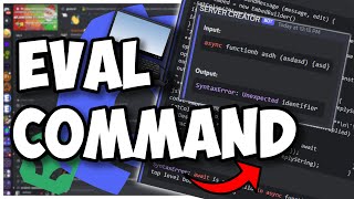 NEW  Discord Bot EVAL Command  Discordjs V14 [upl. by Aramoix]