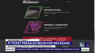 F1 ticket presales begins for Nevadans [upl. by Desberg]