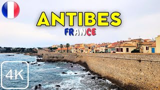 ANTIBES France 🇫🇷 in 4K A Riviera Stroll Through Time and Tranquility [upl. by Unni155]