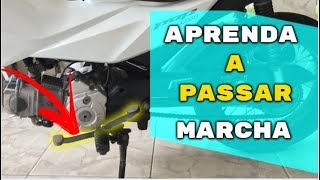 APRENDA A PILOTAR MOTO E PASSAR MARCHA COM A POP 110I [upl. by Gannie]