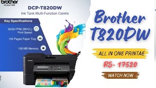 brother DCPT820DW Multifunction WiFi Color Ink Tank Printer with Auto Duplex for Office Usage [upl. by Bergwall591]