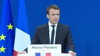 Macron e Le Pen disputarão 2° turno das presidenciais francesas [upl. by Sunda]