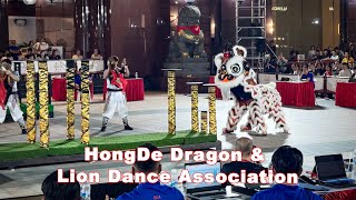 HongDe Lion Dance Team B  28th Ngee Ann City National Lion Dance Championships 2024 [upl. by Lebama386]