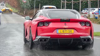 Ferrari 812 SuperFast with NOVITEC Exhaust  COLD Start INSANE REVS Accelerations Downshifts [upl. by Aninep661]