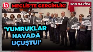 SON DAKİKA Mecliste kayyum gerginliği AKP ve DEM arasında kavga [upl. by Ibocaj]