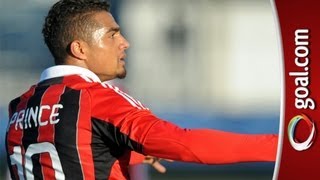 KevinPrince Boateng in race row walk off  Friendly in Italy abandoned [upl. by Elohcan]