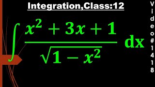 integration x23x1root1x2 dx I class 12 deepakmittalmakesuexpert [upl. by Anaidni]