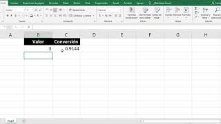 Convertir Entre Sistemas de Unidades con Excel [upl. by Eanrahc905]