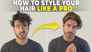 How to Style your Hair Properly  Medium Length Mens Hairstyle Tutorial [upl. by Gnuhp]