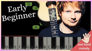 Perfect  Ed Sheeran  EASY BEGINNER PIANO TUTORIAL [upl. by Shuma900]