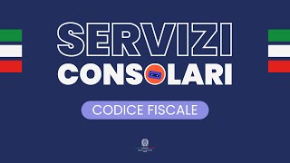 Codice Fiscale  Servizi Consolari [upl. by Eihpos]