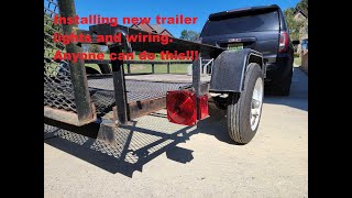 How to install lights and wiring on your trailer [upl. by Temme]