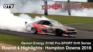 D1NZ ProSPORT Drift Series  R4 Hampton Downs  2016 Season [upl. by Rudiger189]