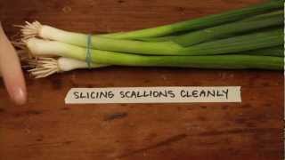 Slicing Scallions Cleanly [upl. by Moia300]