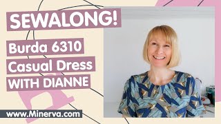 How to make Burda 6310 – FREE Casual Dress Sewalong [upl. by Deehan]