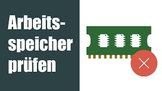 Arbeitsspeicher RAM Test  auf Fehler prüfen [upl. by Krakow]