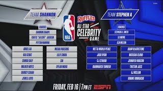 NBA AllStar Celebrity Game rosters announced [upl. by Isman746]