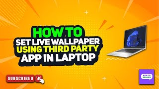 How to set live wallpaper using third party app in laptop 2024 [upl. by Tildie]