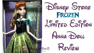 Limited Edition Coronation Anna Doll Review  Frozen  Disney Store [upl. by Atilam51]