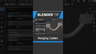 Blender Create Hanging Cables and Wires blendertutorial b3d shorts [upl. by Eerised]