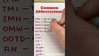 What other abbreviations do you know🤔 shorts funny fyp viral [upl. by Yup59]