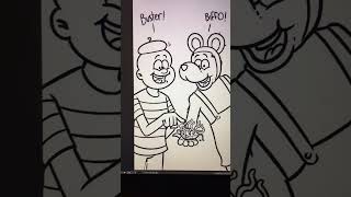 Biffo the bear and buster beano TheBeanoisMyFavComic drawingrequests [upl. by Trebmer756]