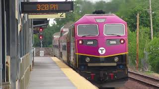 MBTA Commuter Rail Trains North of Boston [upl. by Ardnos170]