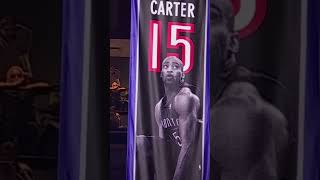 Vince Cater’s jersey is raised to the rafters in Toronto🥹nba [upl. by Aneahs174]