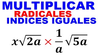 Multiplicación de Radicales con Fracciones [upl. by Rumit]