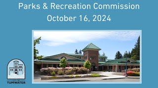 Parks amp Recreation Commission October 16 2024 [upl. by Bonis]