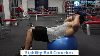 Stability Ball Crunches [upl. by Olenolin]