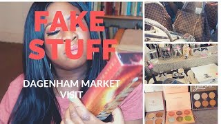 Dagenham Market Visit  Lots of FAKE Make up and Bags have a look [upl. by Tnilf]