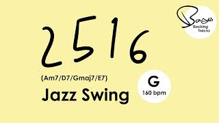 Jazz Swing Backing Track  2516 G [upl. by Ahsatan]