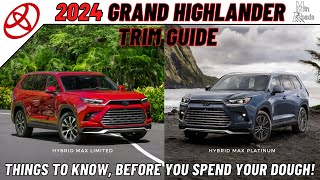 2024 Toyota Grand HighlanderThings to Know Before You Spend Your Dough [upl. by Sugihara]