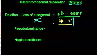 Chromosome mutation  deletion [upl. by Gredel19]