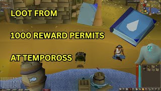 Loot from 1000 Tempoross Reward Permits [upl. by Auqinal449]