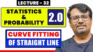 Curve Fitting of Straight Line  Statistics amp Probability By GP Sir [upl. by Llenoil]