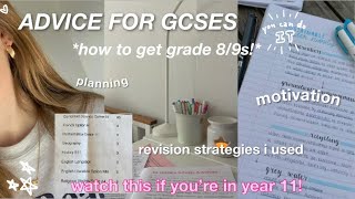 ADVICE FOR GCSE SEASON  revision motivation amp how to planorganise ✧･ﾟ [upl. by Wystand]