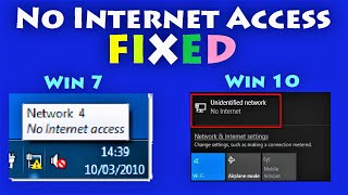 Unidentified Network No Internet Access Windows 10 \ 8 \ 7 Fixed  How to Fix Network Issues Windows [upl. by Yale349]