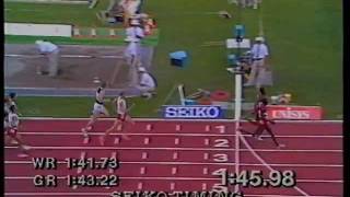 800m Final Men  Commonwealth Games Auckland NZ 1990 [upl. by Kremer216]