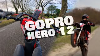 Testing GoPro hero 12 I Derbi senda Stage6 BR 88cc I Stunting and more [upl. by Janenna]