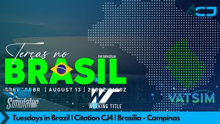 Tuesdays in Brazil Brasília  Campinas  SBBRSBKP  Citation CJ4  VATSIM [upl. by Ainad]